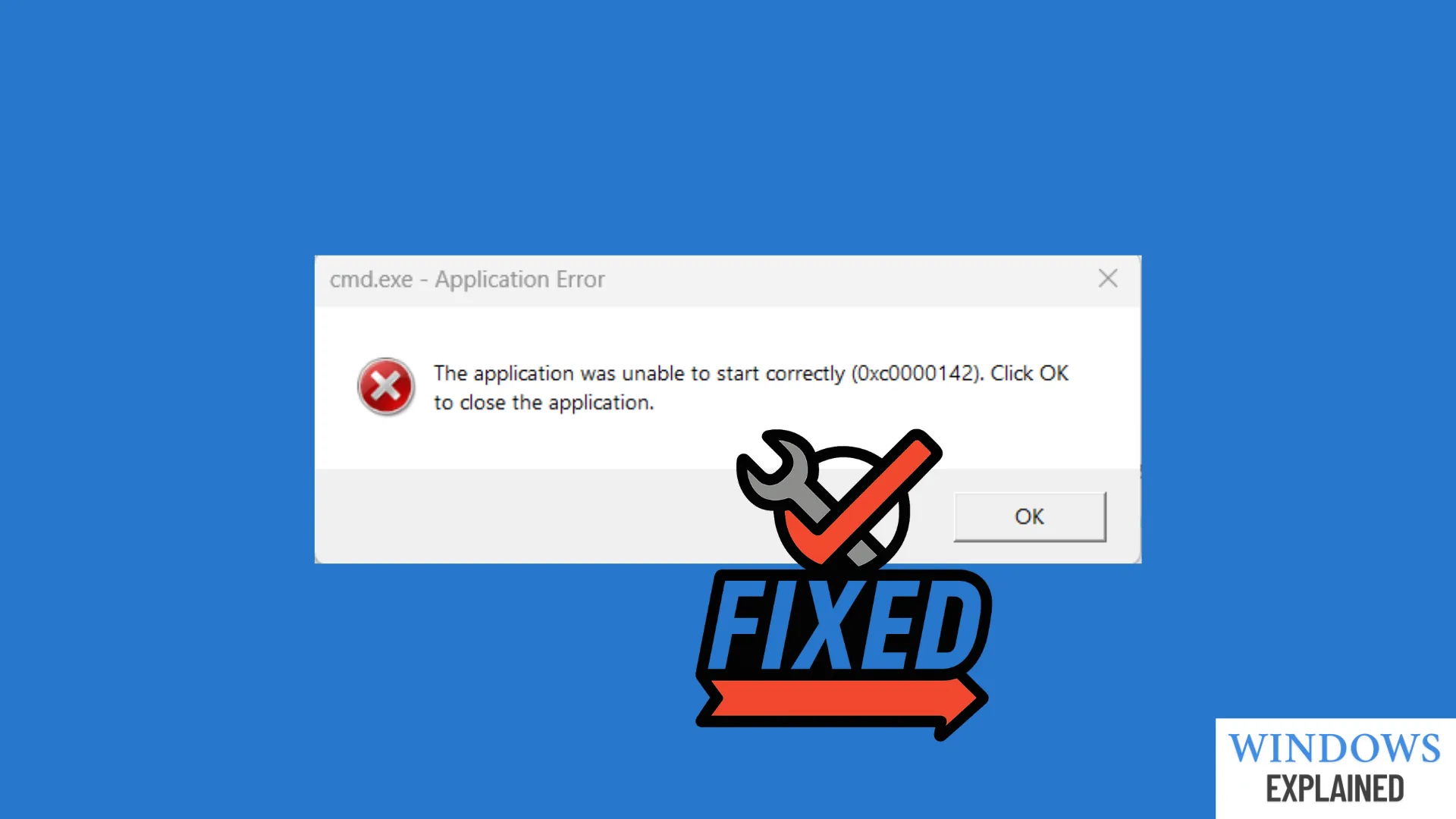 Common Causes & Fixes for Windows Application Error 0xc0000142